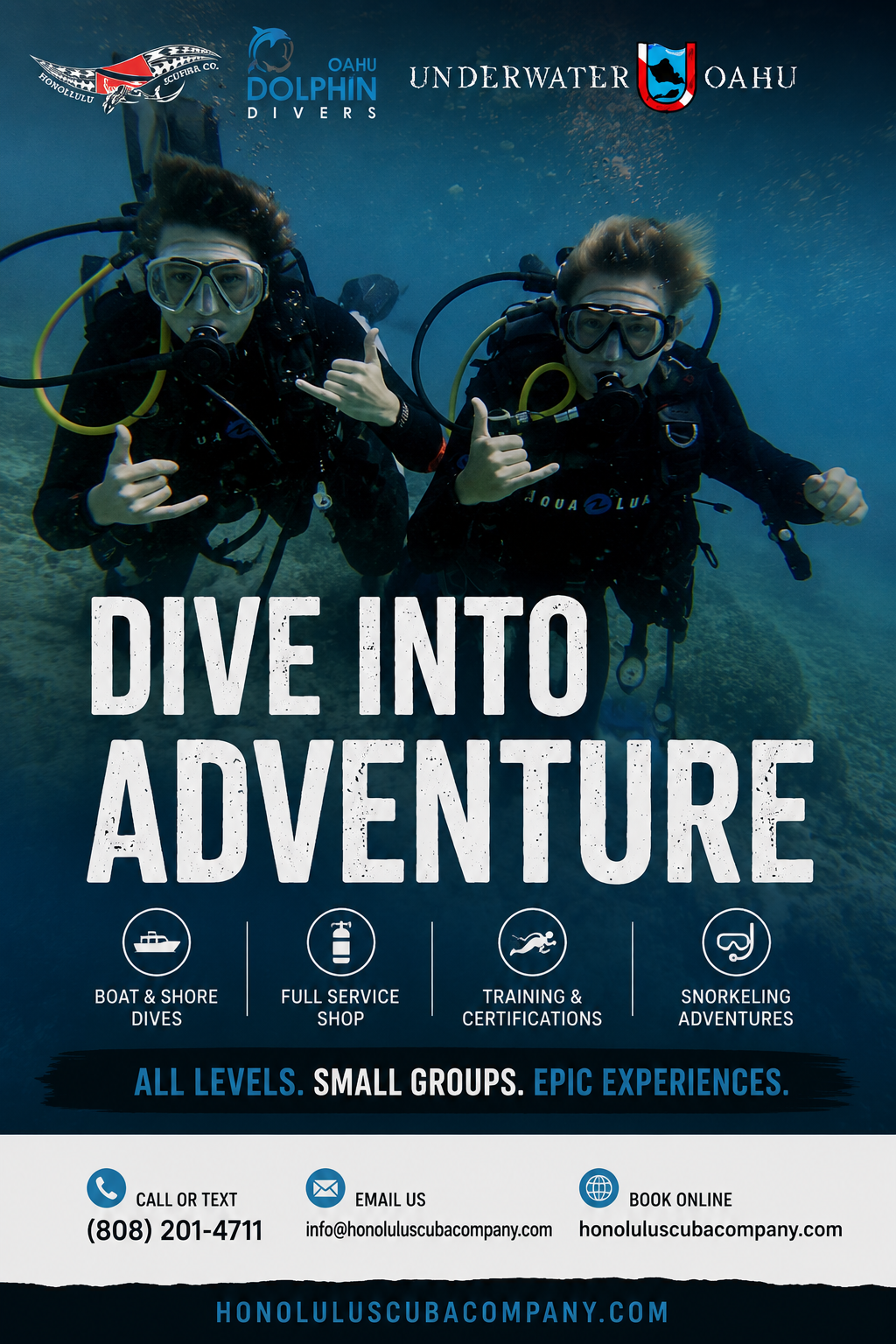 Honolulu Scuba Company — guided boat and shore dives on Oahu, Hawaii